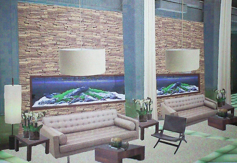 zeichnung einer kulisse als vorlage